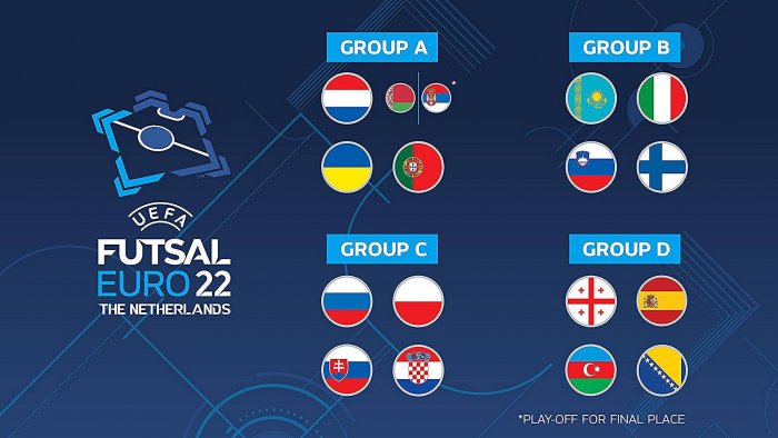 Полное расписание матчей EURO-2022 по футзалу