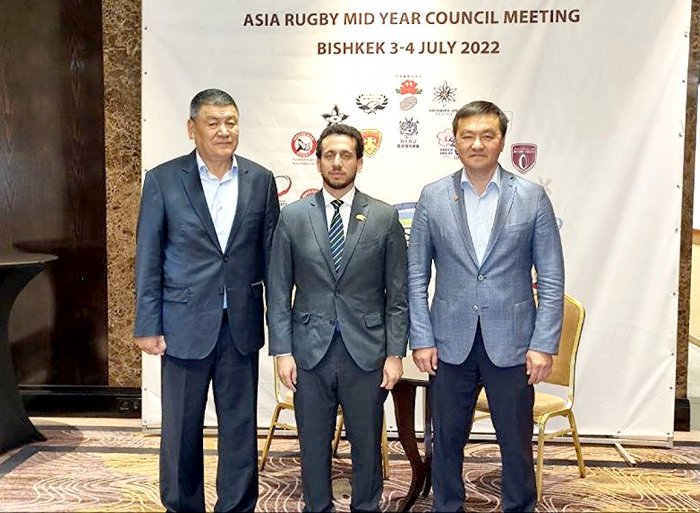 Президент НОК Кыргызстана встретился с руководством Регби Азии
