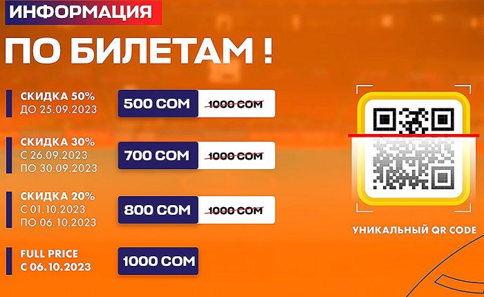 Стартовала продажа билетов на отбор Кубка Азии-2024 по футзалу в Бишкеке