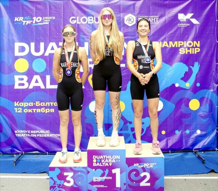 В Кара-Балте прошел чемпионат Кыргызстана по дуатлону: итоги