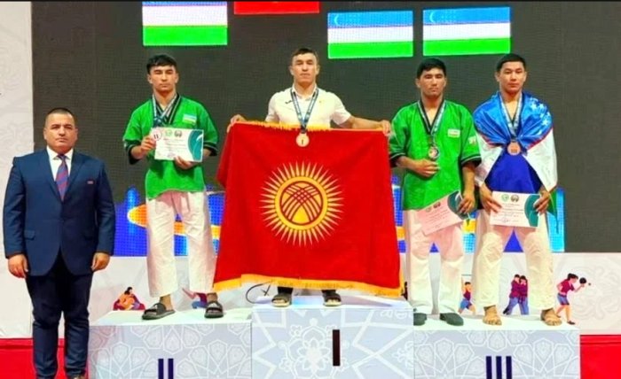 Золото с чемпионата Азии по борьбе на поясах!