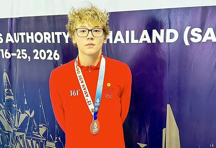 Пловец Даниэль Насрединов завоевал бронзу чемпионата Азии и установил рекорд Кыргызстана