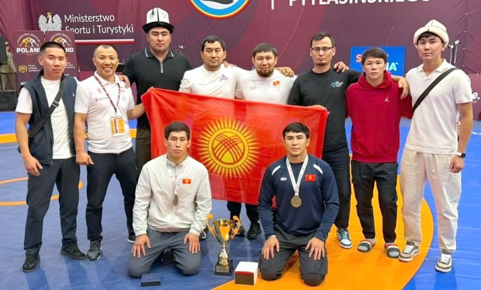 Турнир в Польше: золото и бронза борцов из Кыргызстана!