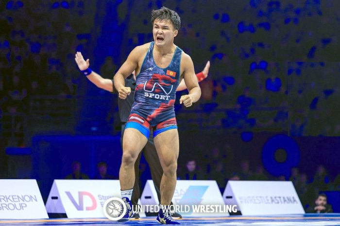 Чемпионат мира по  борьбе в Астане: у Эрназара Акматалиева - серебро!